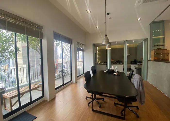 アパート 2br Penthouse In Thonglor With Gym バンコク都